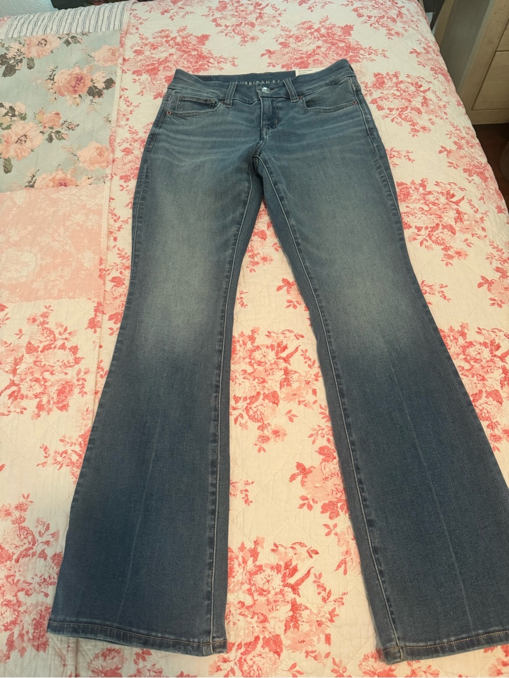American Eagle Outfitters Mid Blue Flare Jeans
